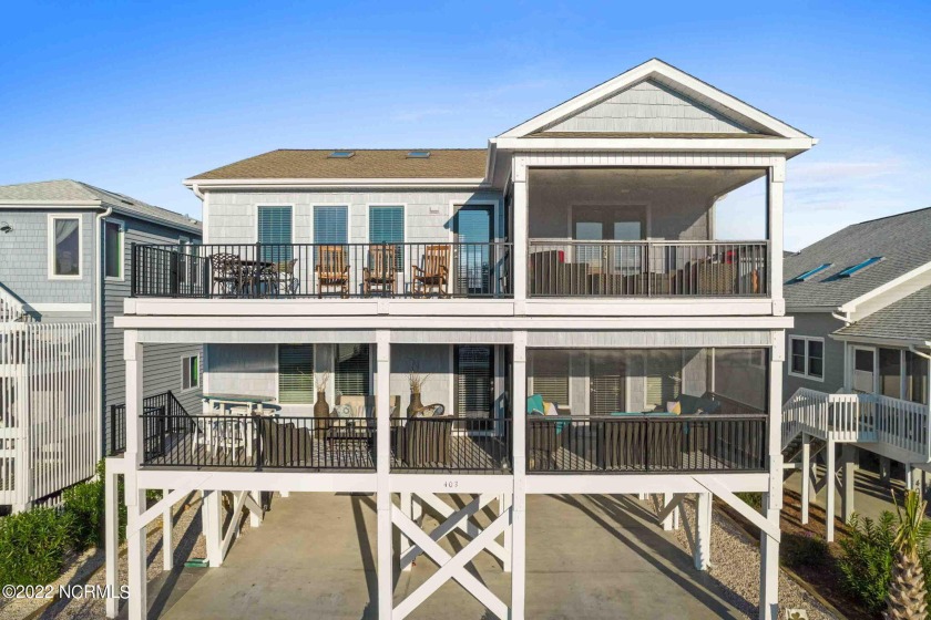 ENJOY  VIEWS OF THE OCEAN AND MARSH while relaxing on the upper - Beach Home for sale in Sunset Beach, North Carolina on Beachhouse.com