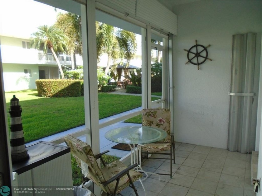 Park by your door! This updated 2 bedroom 2 full bath first - Beach Condo for sale in Lighthouse Point, Florida on Beachhouse.com