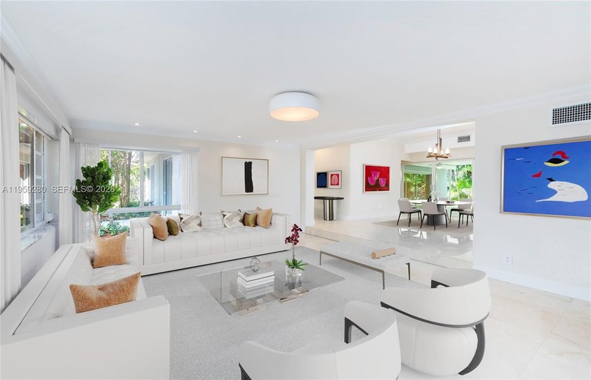 Remodeled 4-bedroom, 2-bath custom-built home featuring an open - Beach Home for sale in Key Biscayne, Florida on Beachhouse.com