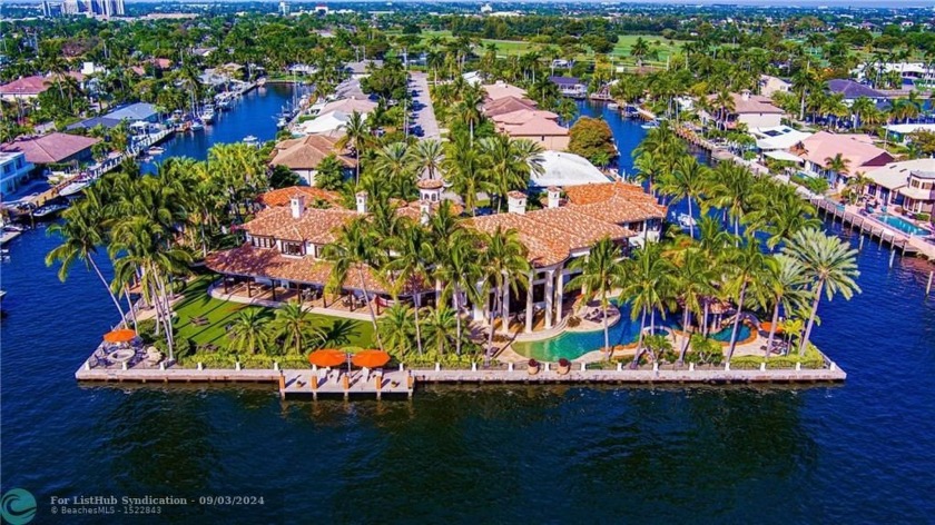 Gated Palatial Palm Beach-Inspired Point Estate sited in the - Beach Home for sale in Fort Lauderdale, Florida on Beachhouse.com