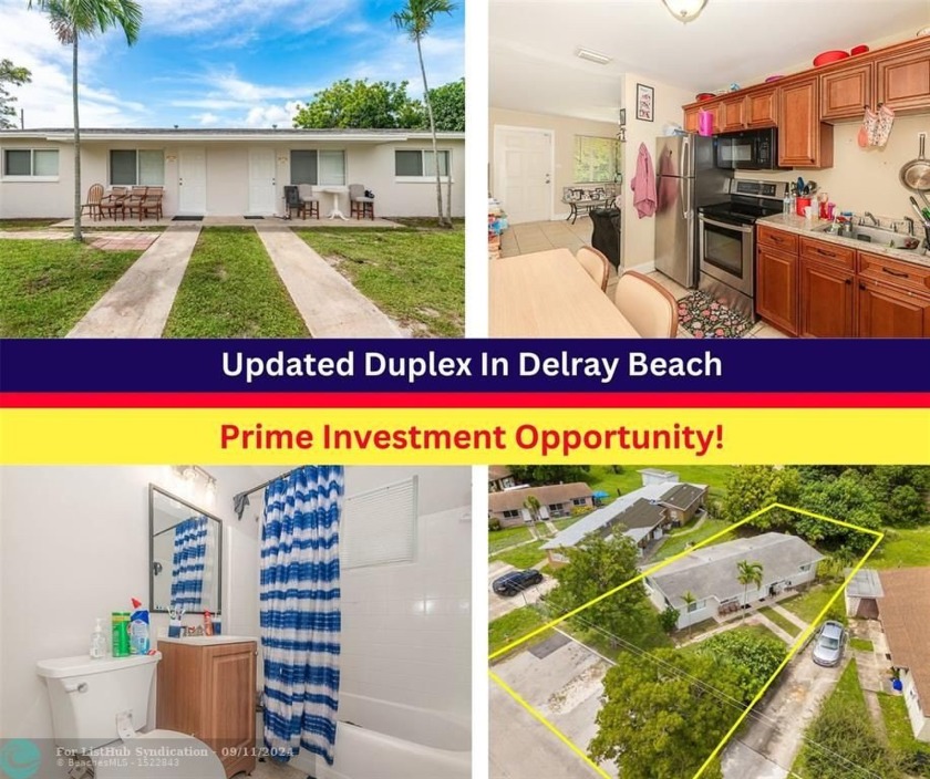 Nicely Updated Duplex In The Heart Of Delray Beach. Both Units - Beach Lot for sale in Delray Beach, Florida on Beachhouse.com