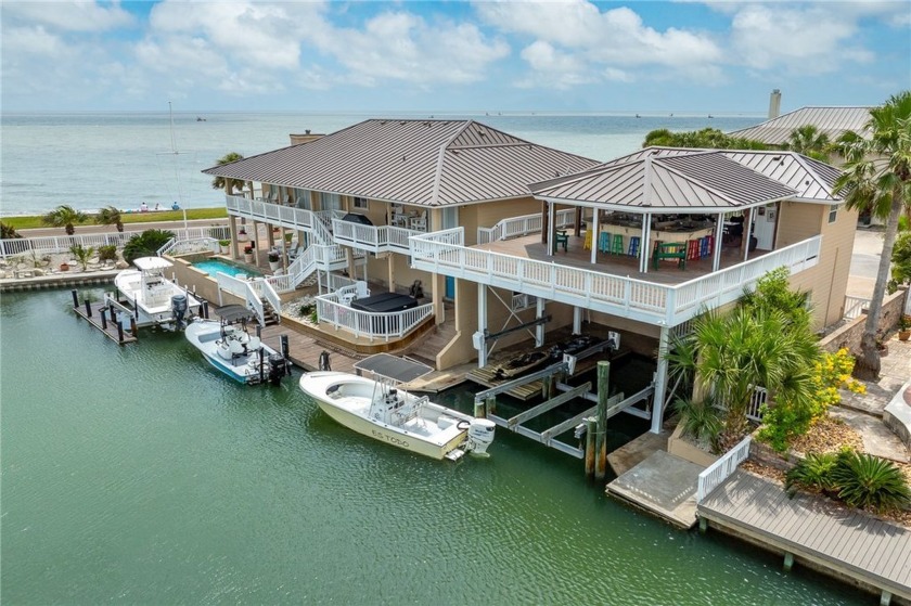 Unique bay front home with 182' of water front including two - Beach Home for sale in Rockport, Texas on Beachhouse.com