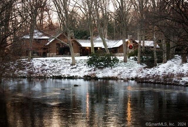 MOST UNIQUE HOUSE IN WESTPORT LARGE LOG HOME ON THE RIVER THAT - Beach Home for sale in Westport, Connecticut on Beachhouse.com