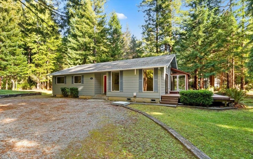 Great spot out of the fog and in the redwoods. Lovely setting - Beach Home for sale in Crescent City, California on Beachhouse.com