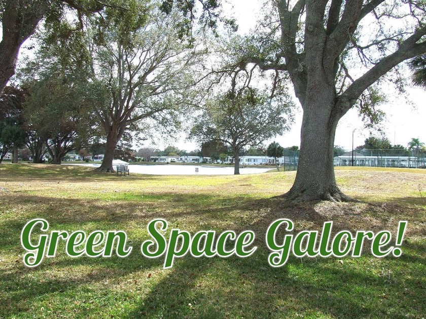 LARGE GREEN SPACE FACING THE WATER FROM A LARGE FLORIDA ROOM - Beach Home for sale in Vero Beach, Florida on Beachhouse.com