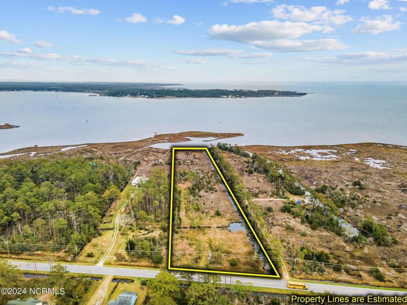 This large 5 acre lot offers beautiful views of Nelson Bay! No - Beach Acreage for sale in Stacy, North Carolina on Beachhouse.com