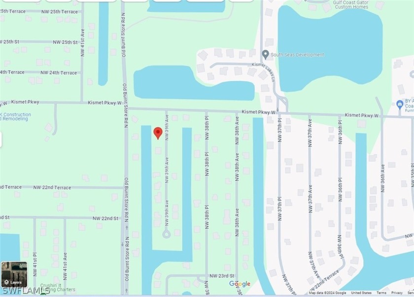 Gulf access triple lot with new seawall. Nice location on - Beach Lot for sale in Cape Coral, Florida on Beachhouse.com