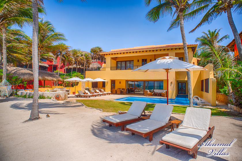 Top Class Luxury Beachfront Villa in Akumal With Chef Services - Beach Vacation Rentals in Akumal, Quintana Roo, Mexico on Beachhouse.com