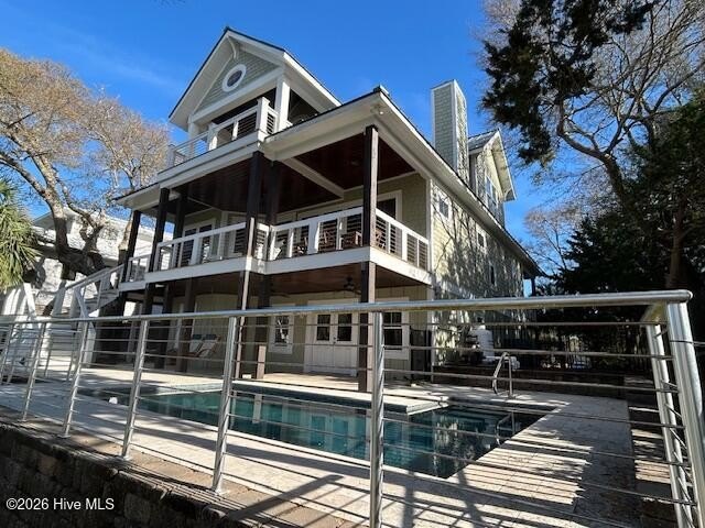 CANAL FRONT CUSTOM HOME IN PINE KNOLL SHORES - SOLD FURNISHED - Beach Home for sale in Pine Knoll Shores, North Carolina on Beachhouse.com