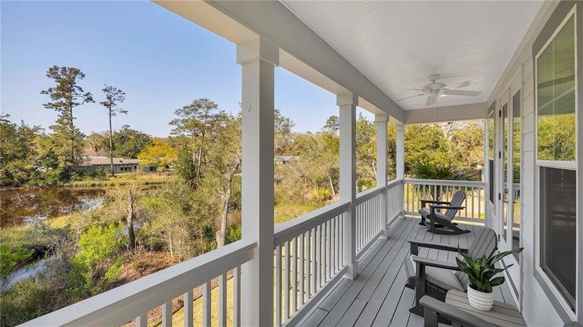 Stunning multi-level marshfront cottage with a pool on Saint - Beach Home for sale in Saint Simons, Georgia on Beachhouse.com