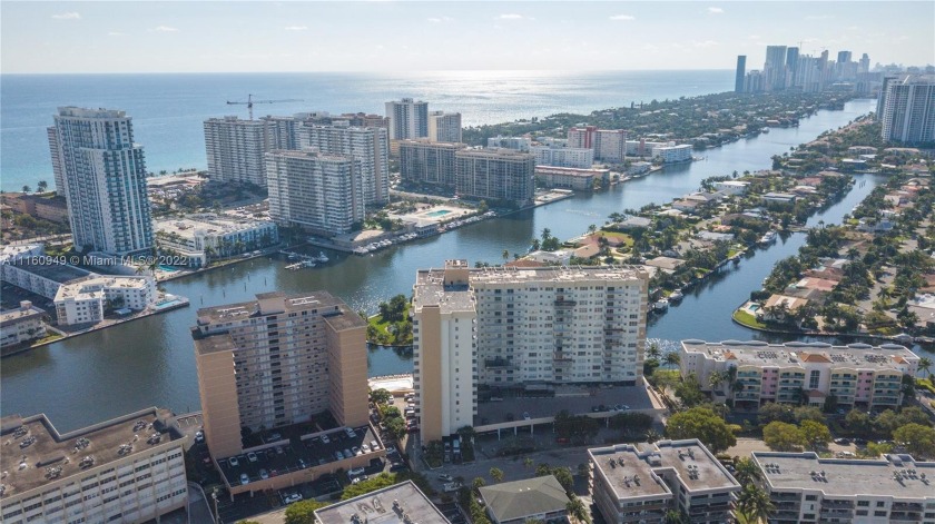 WATER VIEW!! From this Large 3 bedroom/2bath Corner unit with - Beach Condo for sale in Hallandale Beach, Florida on Beachhouse.com