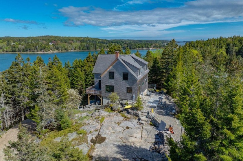 STONEHAVEN is a custom John Sweet timber frame sitting high - Beach Home for sale in Swans Island, Maine on Beachhouse.com