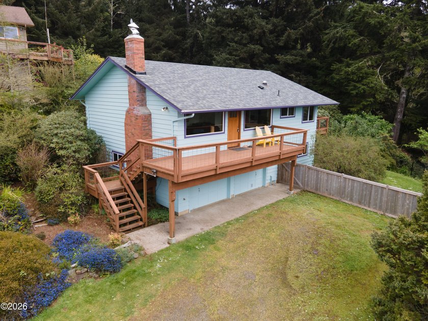 Tucked into a peaceful wooded setting just north of the charming - Beach Home for sale in Yachats, Oregon on Beachhouse.com