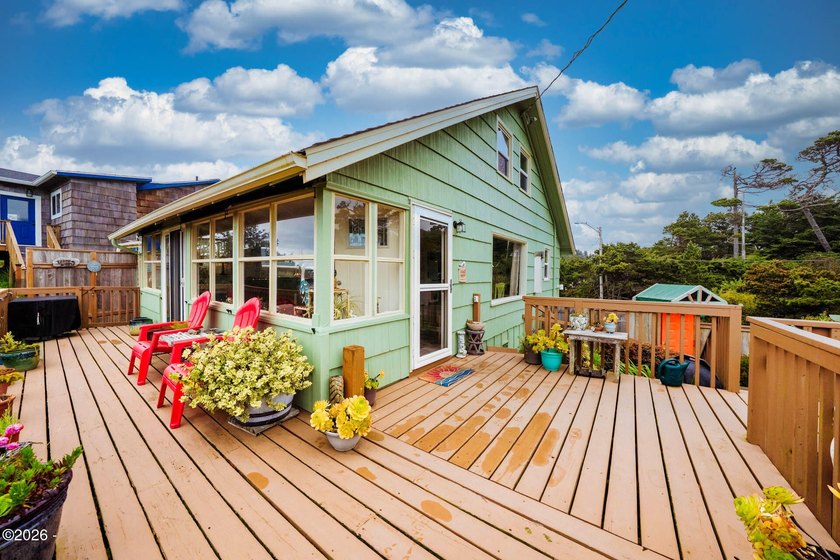 Mid-town beauty with large decks and ocean and surf views from - Beach Home for sale in Lincoln City, Oregon on Beachhouse.com