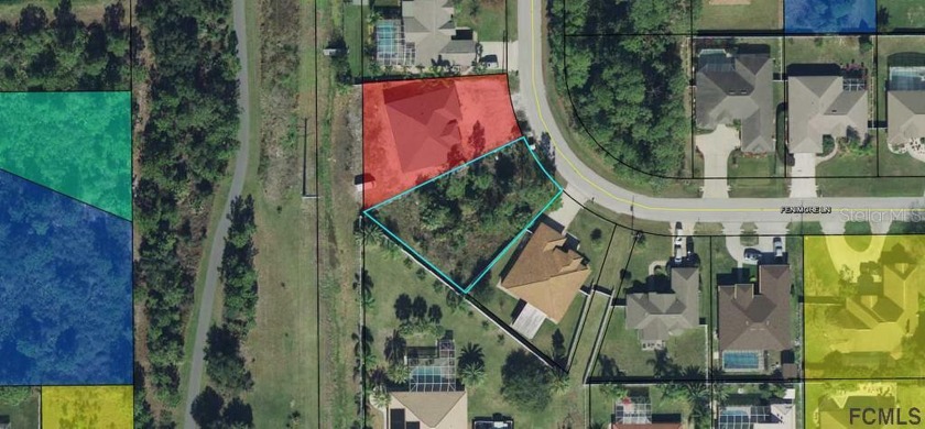 Located on a very nice street- Fenimore Lane- of well known F - Beach Lot for sale in Palm Coast, Florida on Beachhouse.com