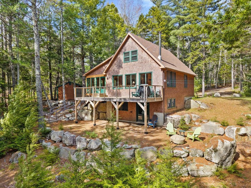Tucked away on 200 feet of pristine shoreline along highly - Beach Home for sale in Orland, Maine on Beachhouse.com