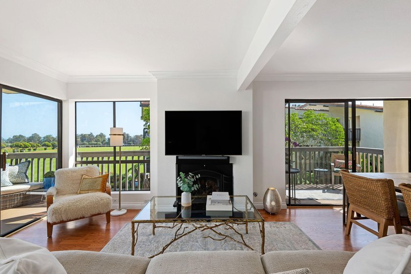 This corner 2-bedroom, 2-bath home at the SB Polo Condos offers - Beach Condo for sale in Carpinteria, California on Beachhouse.com