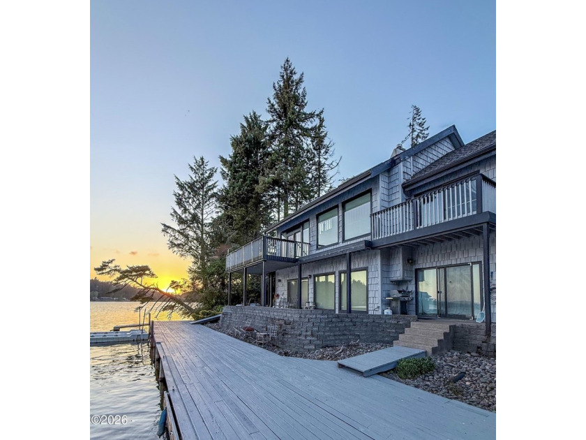 Location, location , location. Leisure Bay lakefront home on - Beach Home for sale in Otis, Oregon on Beachhouse.com