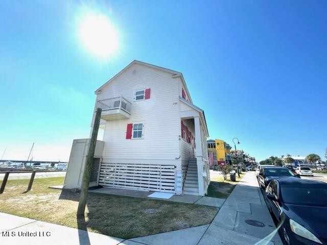 Raised commercial building at corner of No. Beach Blvd., and - Beach Commercial for sale in Bay Saint Louis, Mississippi on Beachhouse.com