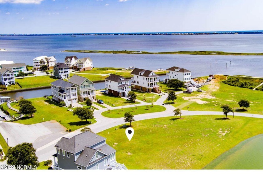 *Stunning SECOND-ROW, END Lot with VIEWS of the marina and Bogue - Beach Lot for sale in Newport, North Carolina on Beachhouse.com