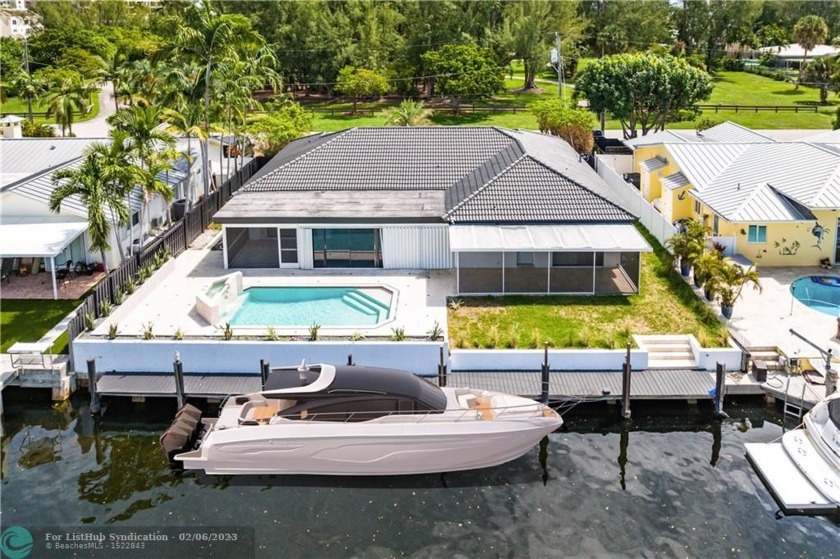 Stunning Boaters Paradise with 80 FT Dock on Deepwater, with No - Beach Home for sale in Pompano Beach, Florida on Beachhouse.com