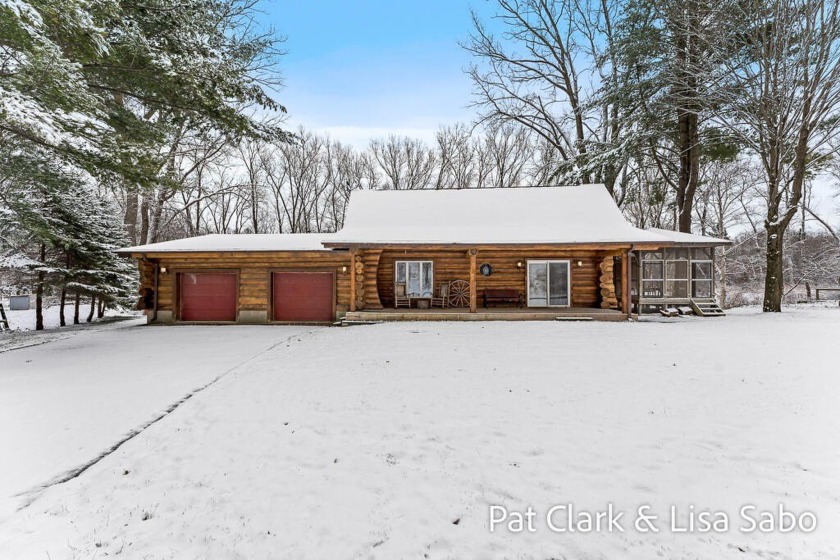 Absolutely stunning custom-built log home with 138 feet of - Beach Home for sale in Mears, Michigan on Beachhouse.com