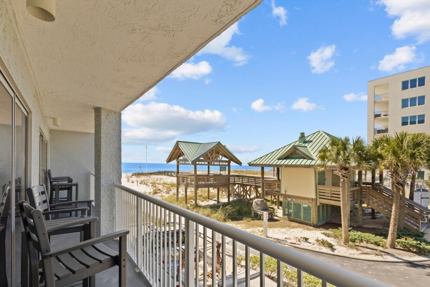 Private balcony with stunning views of Gulf of Mexico and white - Beach Condo for sale in Fort Walton Beach, Florida on Beachhouse.com