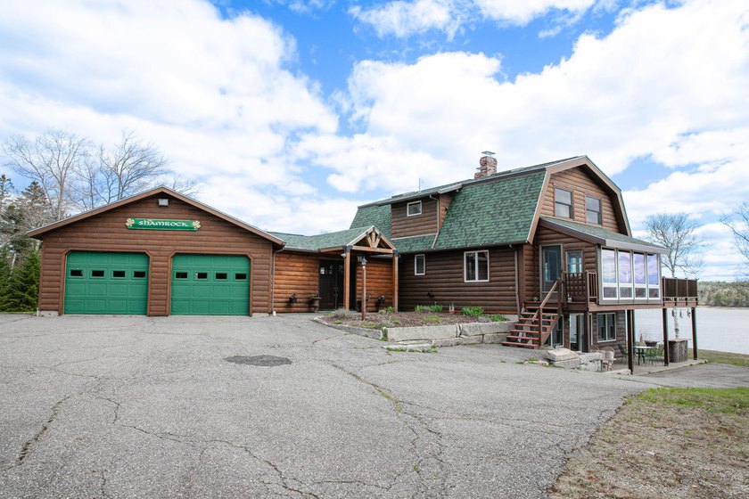 Situated on 3+ acres with 340 feet of shoreline on Joy Bay, this - Beach Home for sale in Gouldsboro, Maine on Beachhouse.com