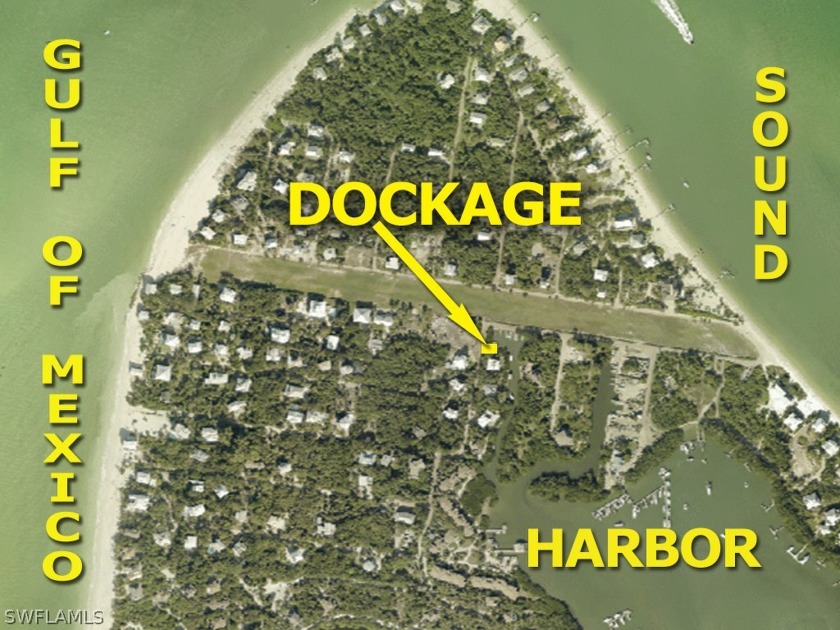 This 47.5'x61' boat dockage with 25'x3' pier is located just - Beach Lot for sale in North Captiva Island, Florida on Beachhouse.com