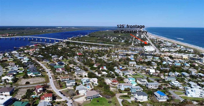 Two commercial vacant lots totaling 125' of road frontage close - Beach Lot for sale in St Augustine, Florida on Beachhouse.com