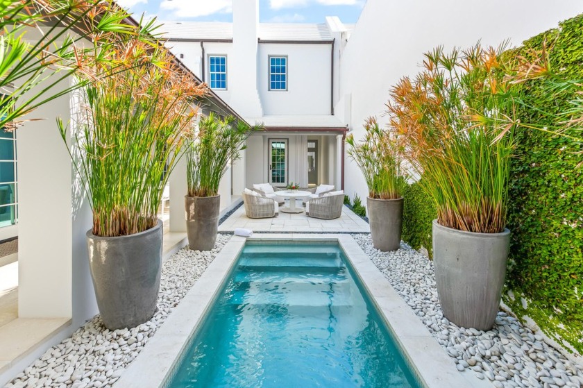 This classic Alys Beach courtyard home design by Gary Justiss - Beach Home for sale in Inlet Beach, Florida on Beachhouse.com