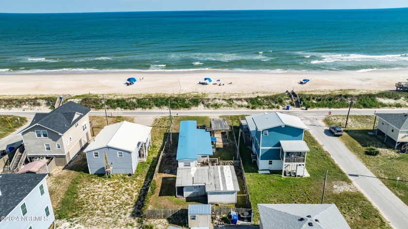 Unobstructed ocean views from the deck above this 2 bedroom, 1 - Beach Home for sale in North Topsail Beach, North Carolina on Beachhouse.com