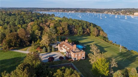 A stunning waterfront English Revival mansion offering an - Beach Home for sale in Bristol, Rhode Island on Beachhouse.com