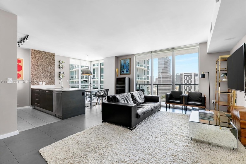 High-floor corner residence at 500 Brickell, ideally located in - Beach Condo for sale in Miami, Florida on Beachhouse.com