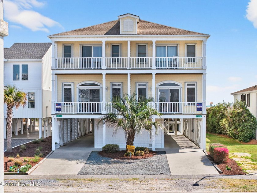 This rare oceanfront duplex offers an exceptional living - Beach Home for sale in Sunset Beach, North Carolina on Beachhouse.com