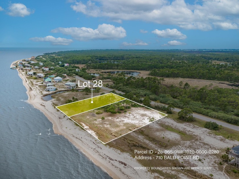 100 feet of beautiful white sand beach on the Gulf of Mexico - Beach Lot for sale in Bald Point, Florida on Beachhouse.com