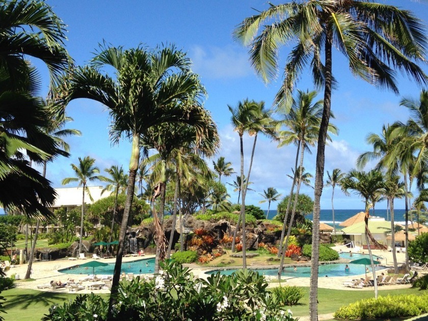 Enjoy Ocean & Pool Views from the Kauai Beach Resort unit #2444 - Beach Condo for sale in Lihue, Hawaii on Beachhouse.com