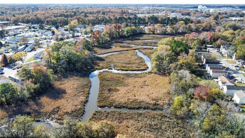 Irregular lot on a paper street that runs along the back of 1102 - Beach Lot for sale in Chesapeake, Virginia on Beachhouse.com