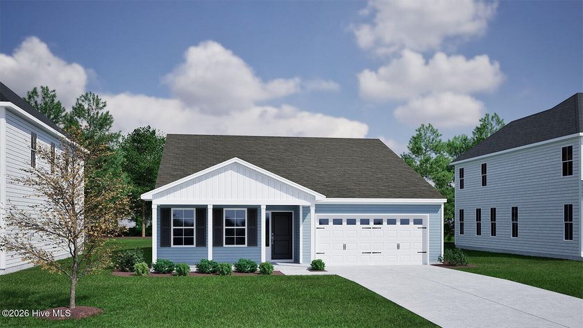 The Durham II is a one-story home featuring three bedrooms and - Beach Home for sale in Sneads Ferry, North Carolina on Beachhouse.com