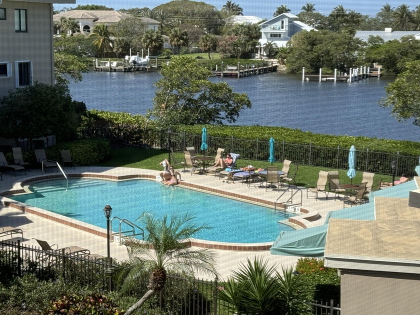 Top floor unit with lovely intracoastal and pool views with - Beach Condo for sale in South Palm Beach, Florida on Beachhouse.com
