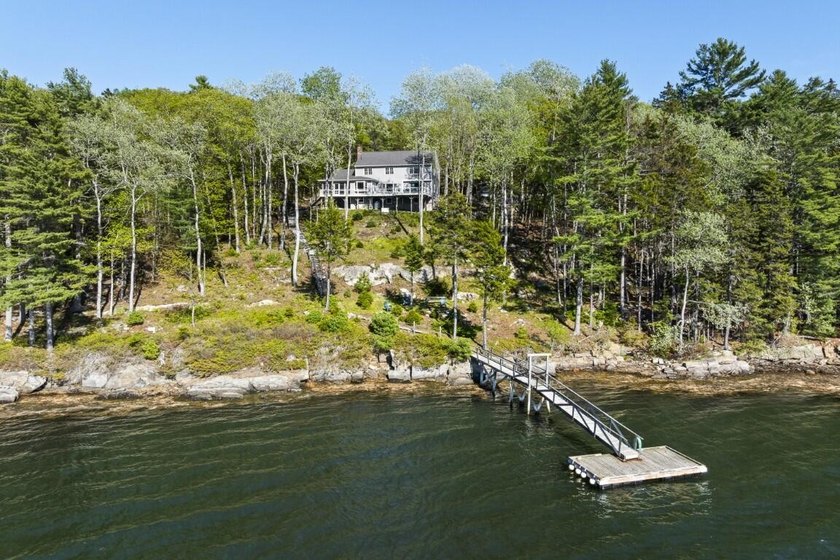 With over 300' of west-facing, deep water frontage, this home is - Beach Home for sale in Boothbay, Maine on Beachhouse.com