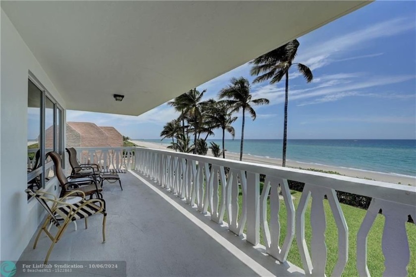 Rare corner direct ocean front condo has 2 bedrooms and a den - Beach Condo for sale in Hillsboro Beach, Florida on Beachhouse.com