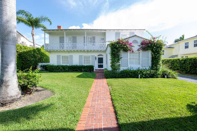 In-Town, Gracious 2 story Monterey-style House designed by - Beach Home for sale in Palm Beach, Florida on Beachhouse.com
