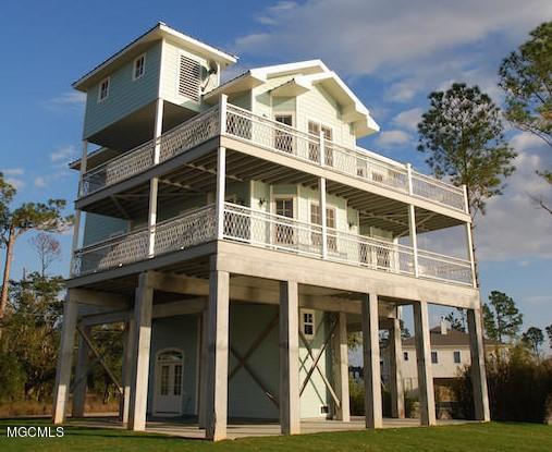 Breathtaking Views from all of the Balconies. 100'+ of - Beach Home for sale in Pass Christian, Mississippi on Beachhouse.com
