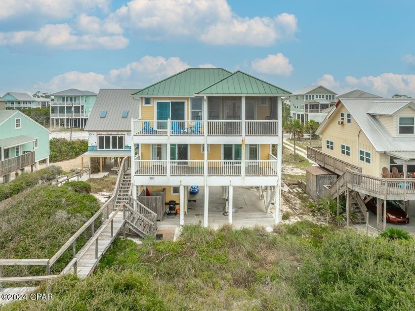 GULF FRONT HOME, 3 BR 2.5 BA, ideally situated along one of the - Beach Home for sale in Cape San Blas, Florida on Beachhouse.com