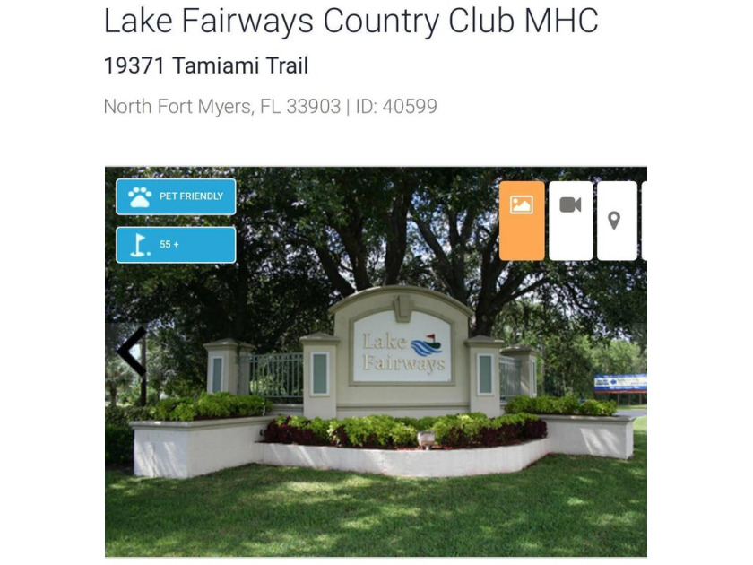 This large, manufactured home on leased land is in Lake Fairways - Beach Home for sale in North Fort Myers, Florida on Beachhouse.com