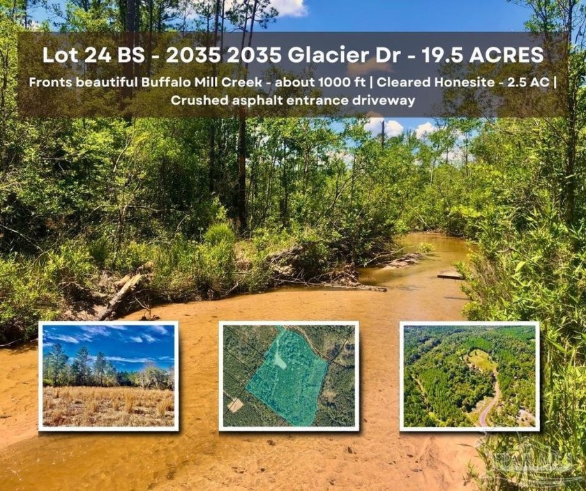 Lot 24 BS located on 2035 Glacier Drive is a large private - Beach Acreage for sale in Pace, Florida on Beachhouse.com