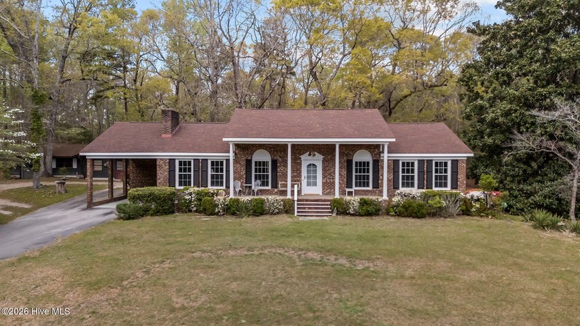 Nestled on a private 1.33-acre lot, this attractive one-story - Beach Home for sale in Arapahoe, North Carolina on Beachhouse.com