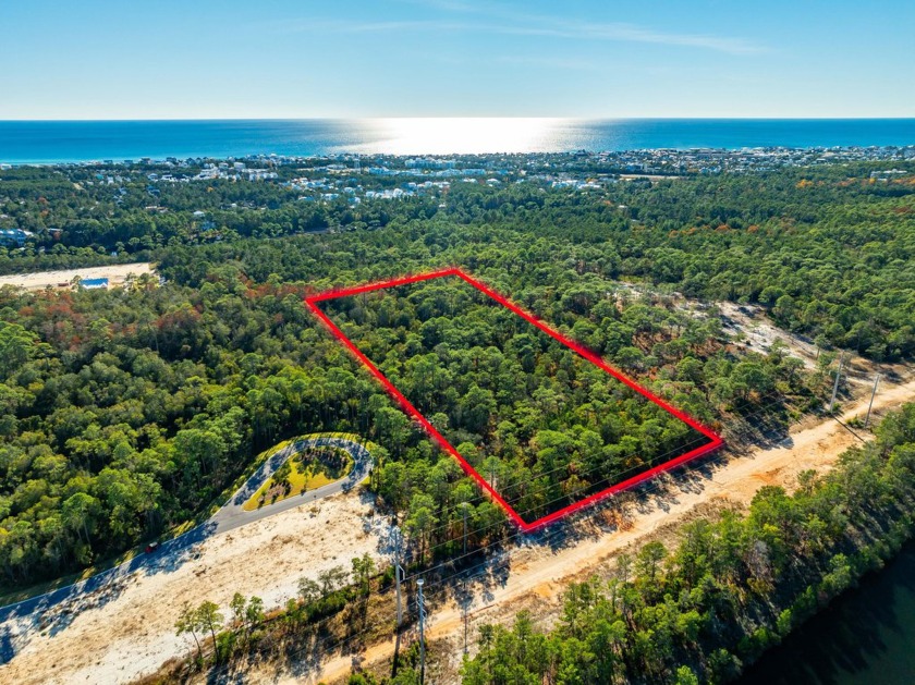 Nestled in the desirable Inlet Beach area, this expansive 5-acre - Beach Acreage for sale in Inlet Beach, Florida on Beachhouse.com