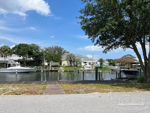 Opportunity to own a boat slip in  highly protected wide canal - Beach Lot for sale in Gulf Breeze, Florida on Beachhouse.com